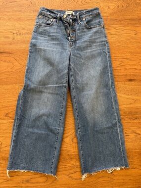 NWOT MADEWELL WIDE-LEG CROP JEANS